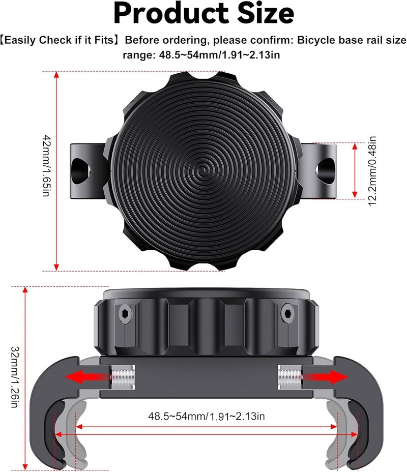 Dr.DJ for AirTag Bike Mount Hidden Under Seat - Waterproof Bike Airtag Holder, Anti-Theft GPS Tracker Case for Apple Tag, Heavy-duty Metal & ABS Material Includes Mounting Tools, for Bicycle, MTB/E-Bike - Image 2